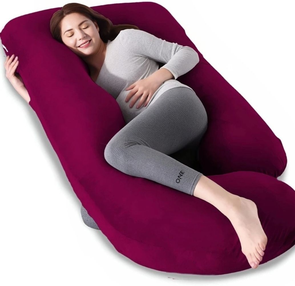 masterg Cotton, Microfibre Pregnancy Pillow Pack of 1 Solid comfort luxury pregnancy pillow-picture-13