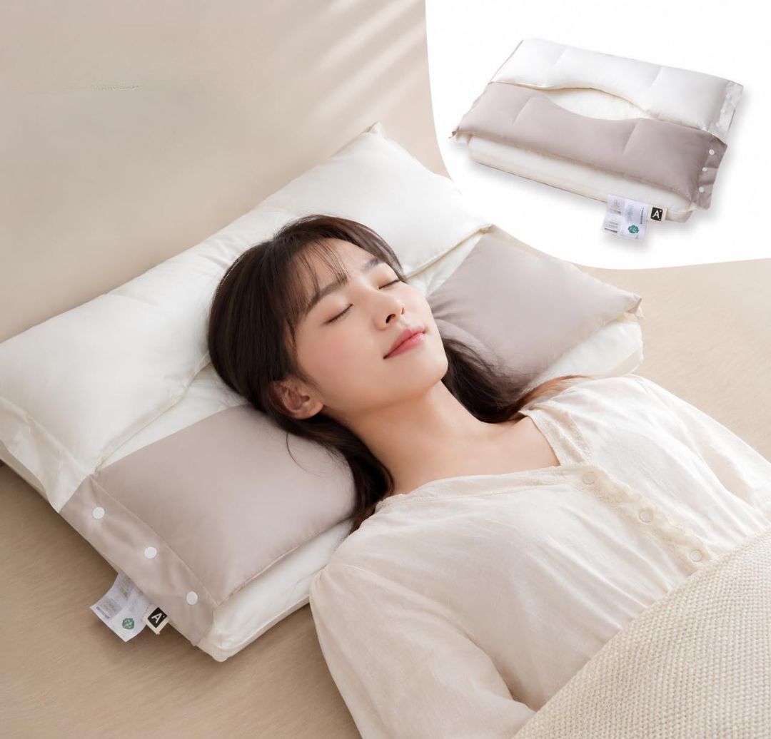 vishbin Memory Foam Sleeping Pillow Pack of 1 Solid Side Sleeper Pillow for Sleeping-picture-4