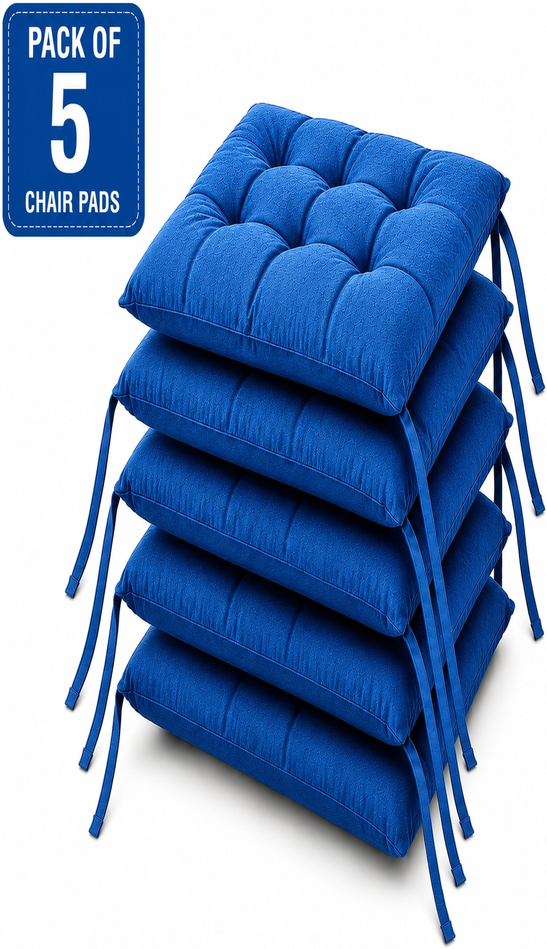 bhebha Microfibre Chair Pad Pack of 5 Solid-picture-7