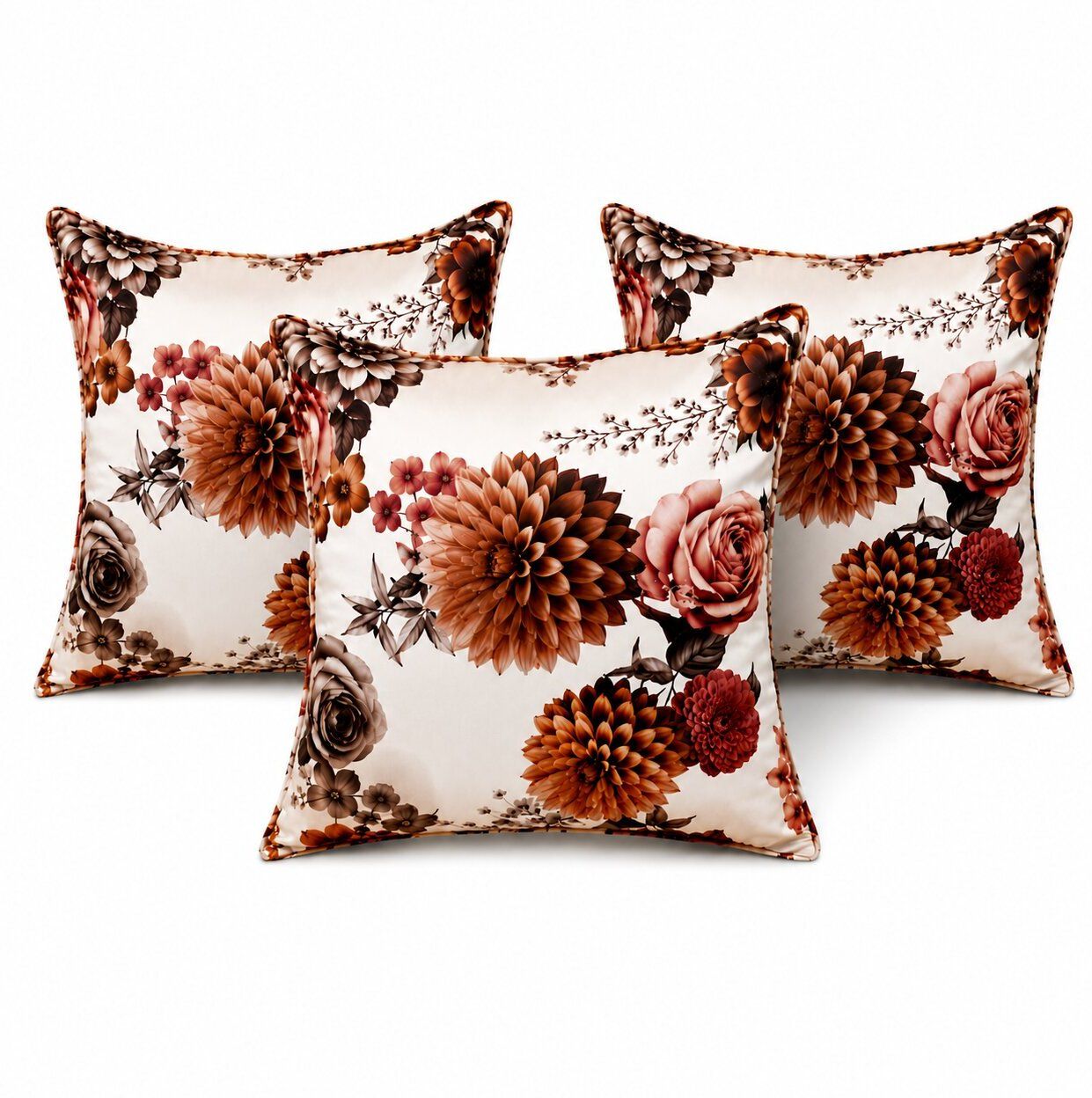 Memory Foam Cushion Pack of 3 Printed-image-8