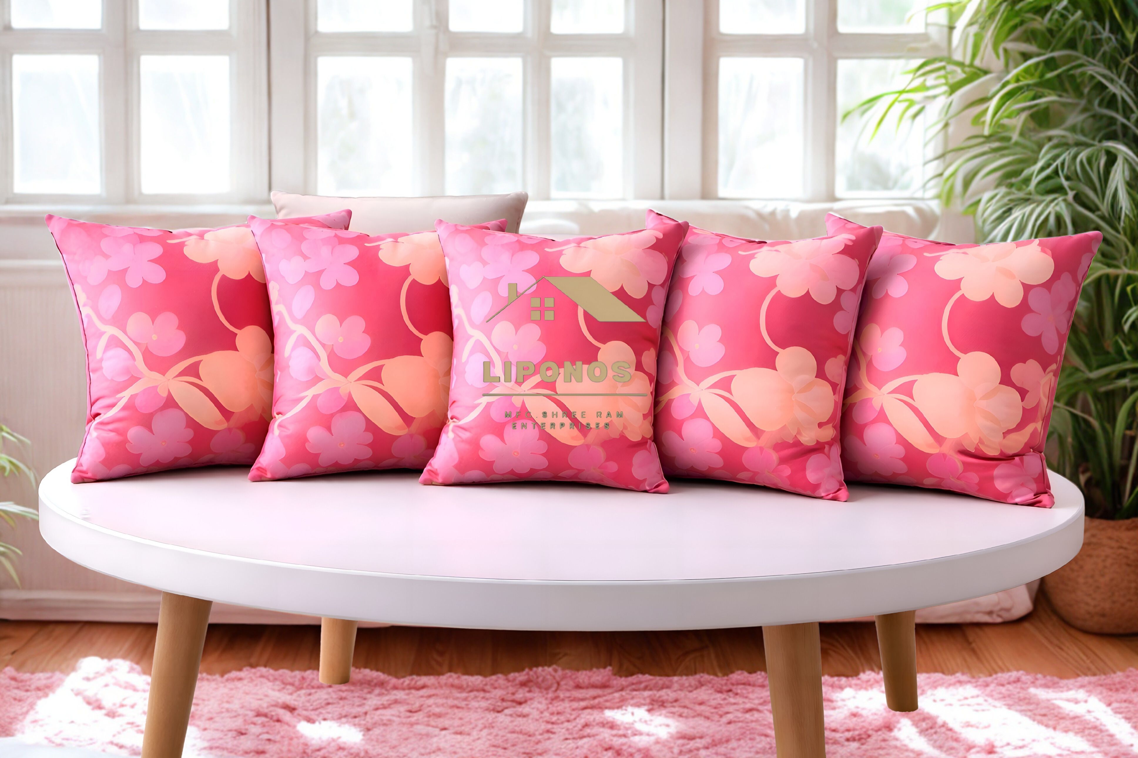 Microfibre Cushion Pack of 5 Geometric Premium