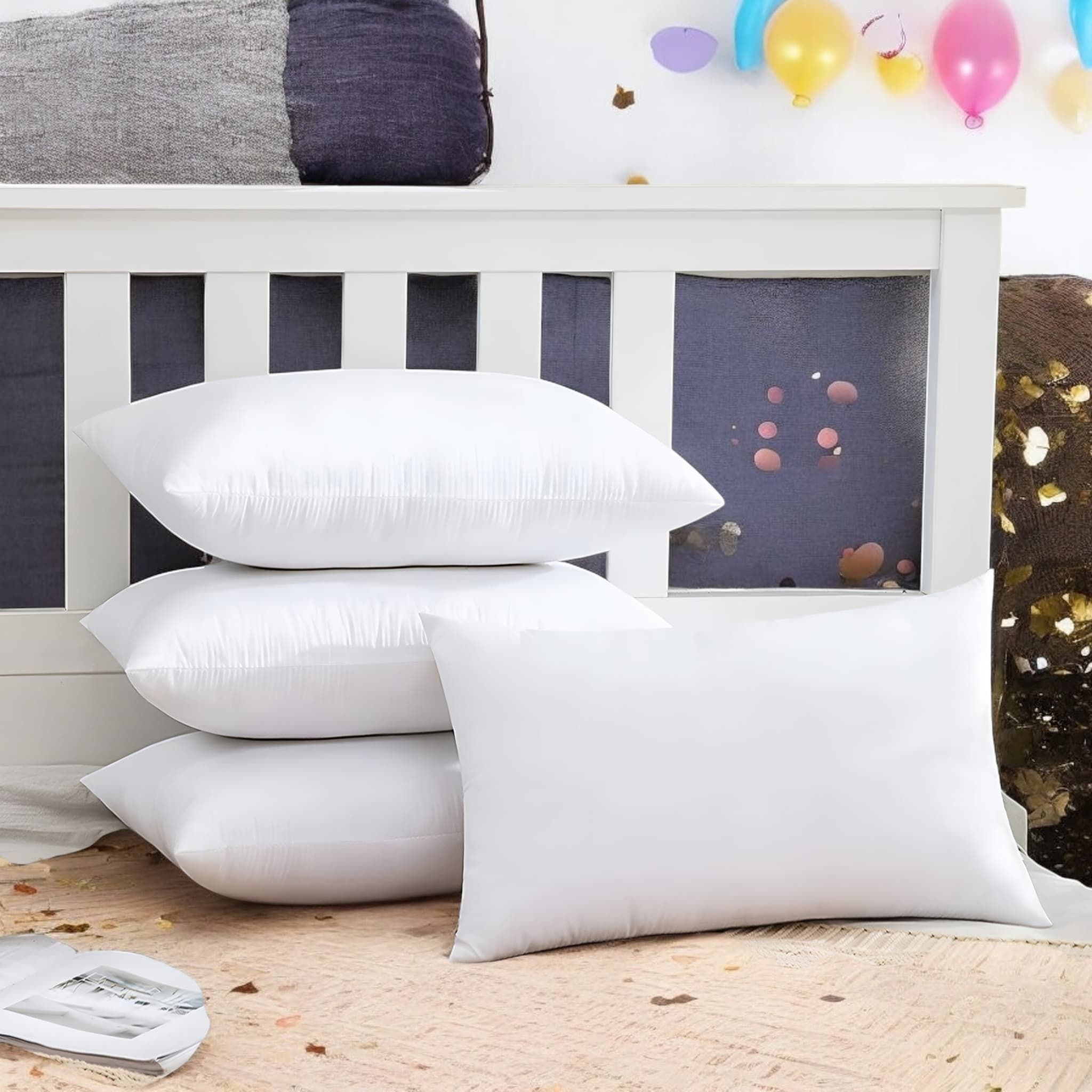 Memory Foam Solid Sleeping Pillow Pack of 4-image-6