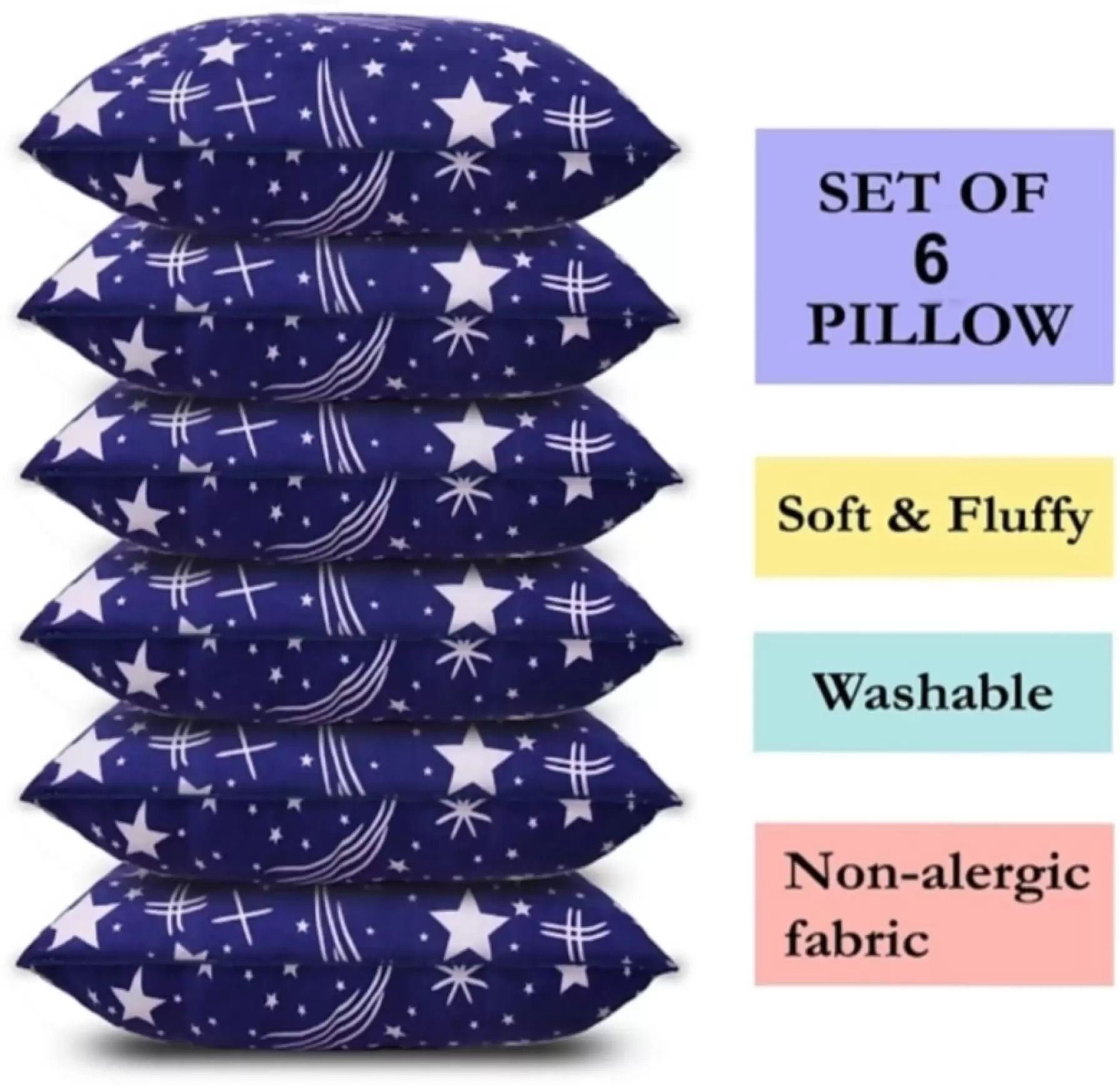 Cotton Solid Cushion Pack of 6-image-17