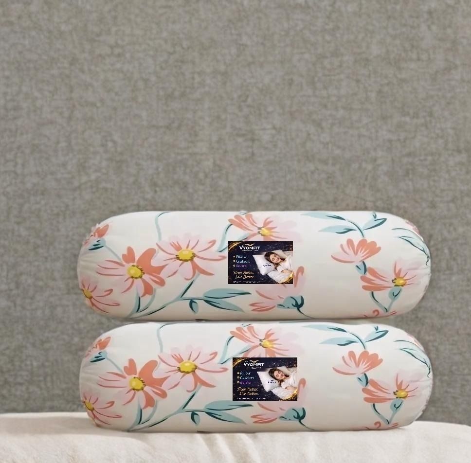 Microfibre Bolster Pack of 2 Geometric 2 Bolster Printed-image-25