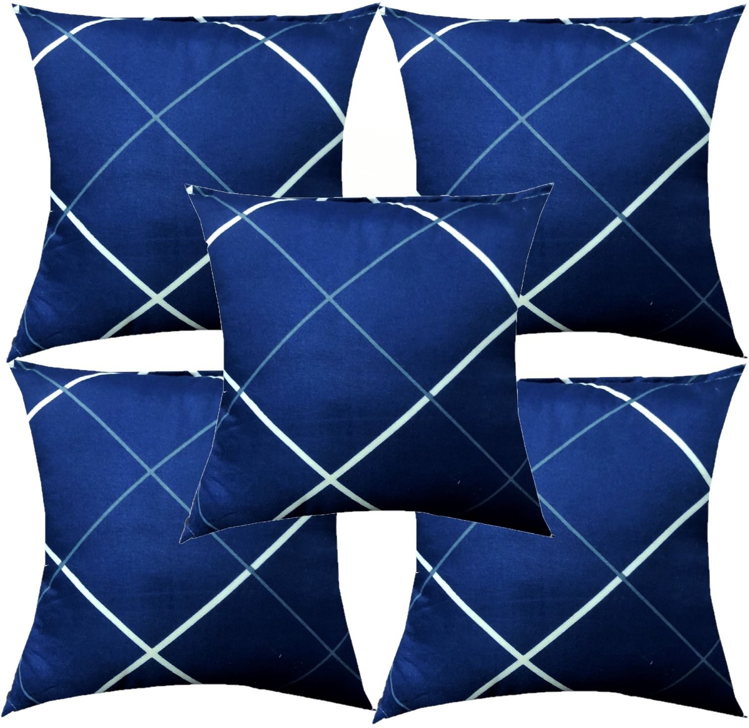 Microfibre Geometric Cushion Pack of 5