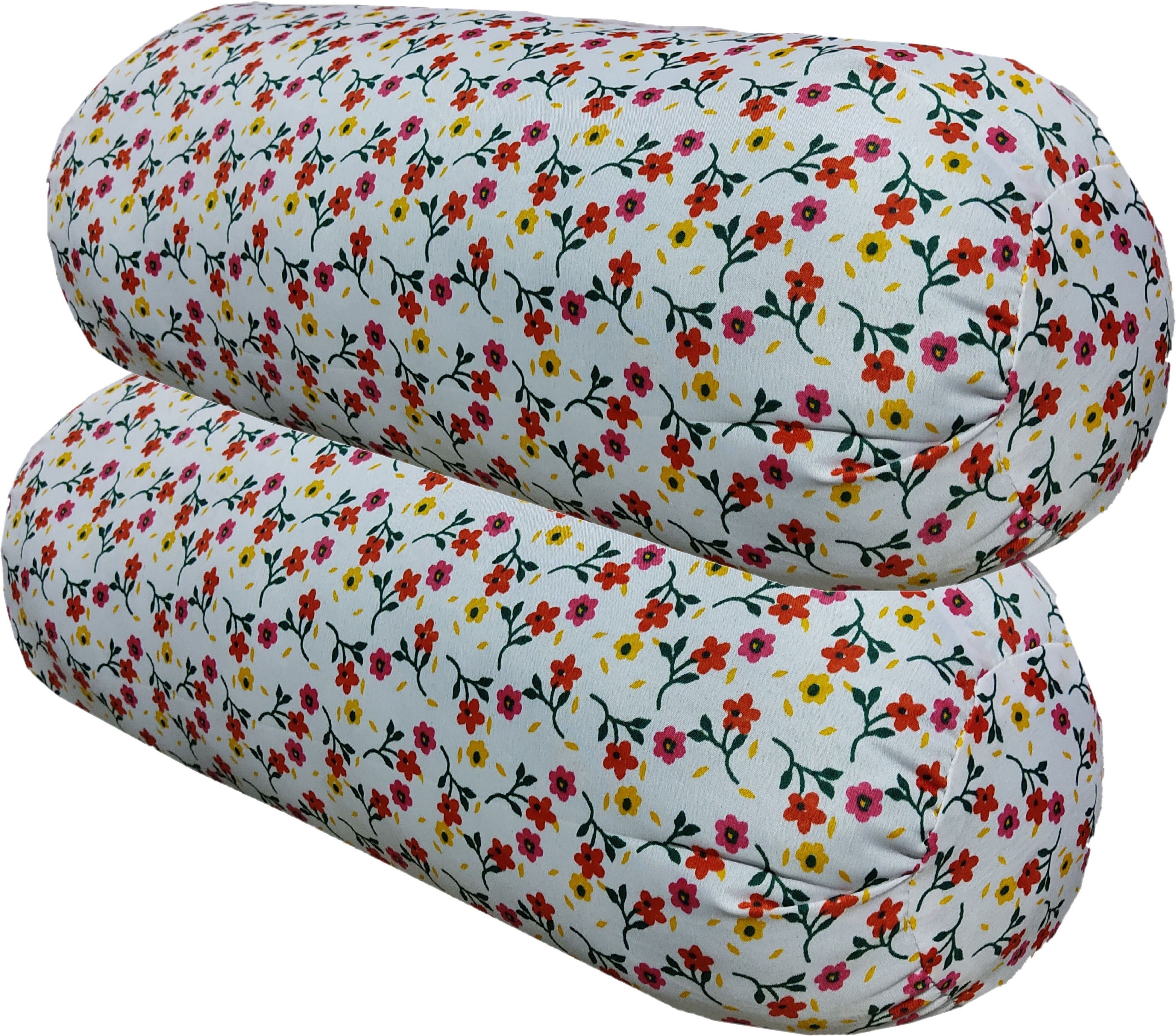 Microfibre Floral Bolster Pack of 2