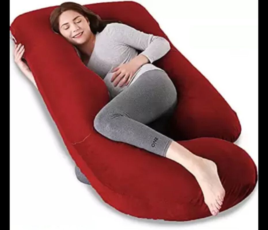 jaga home decor Polyester Fibre Solid Pregnancy Pillow Pack of 1-picture-23