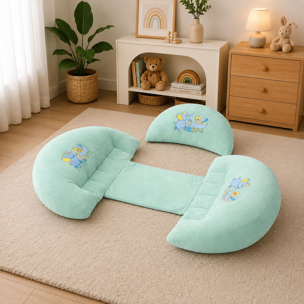 Cotton Pregnancy Pillow Pack of 1 Animals-image-41