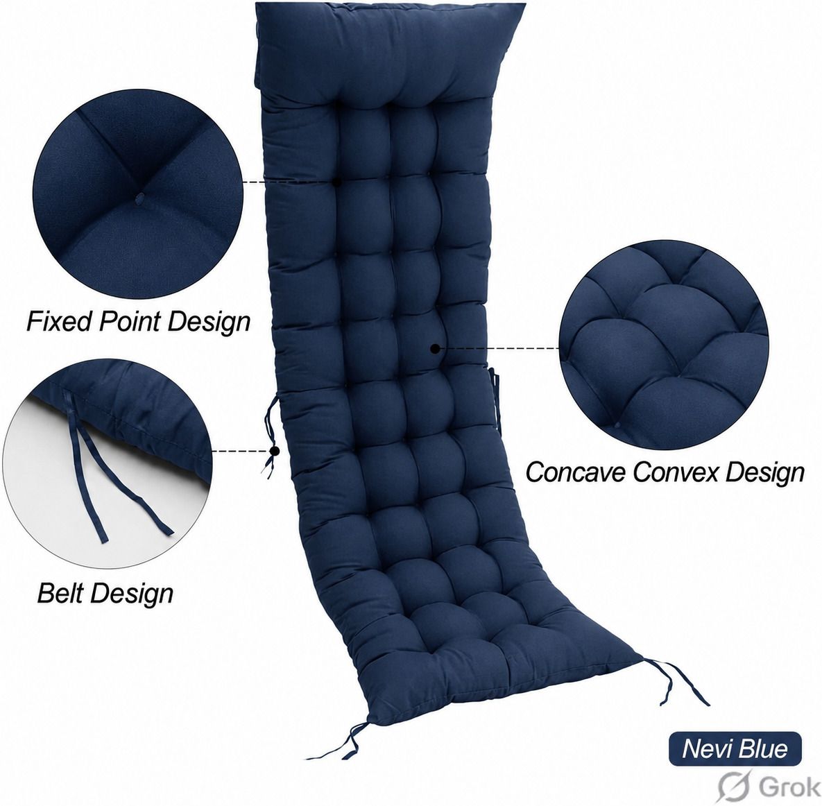 Microfibre Chair Pad Pack of 1 Solid-image-42