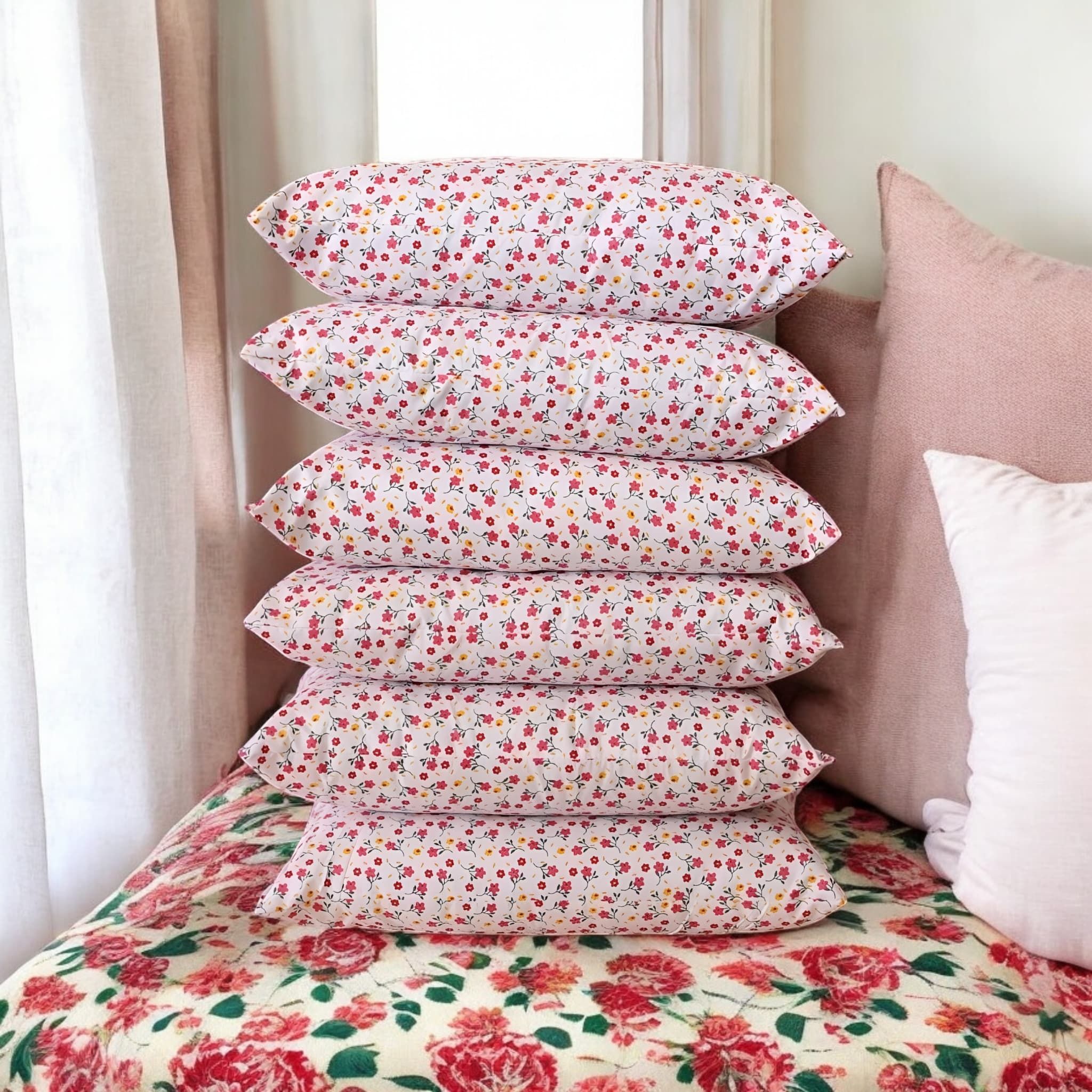 gzzzsd Microfibre Sleeping Pillow Pack of 6 Solid-picture-12