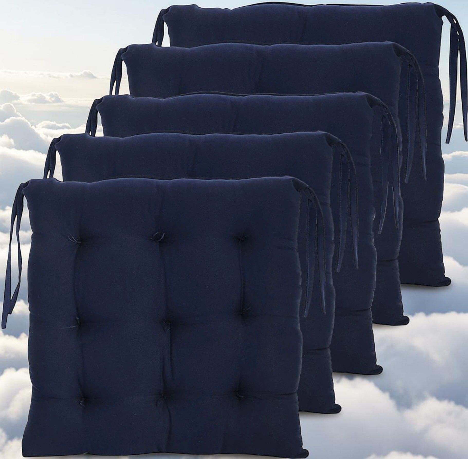 Microfibre Chair Pad Pack of 4 Solid-image-41