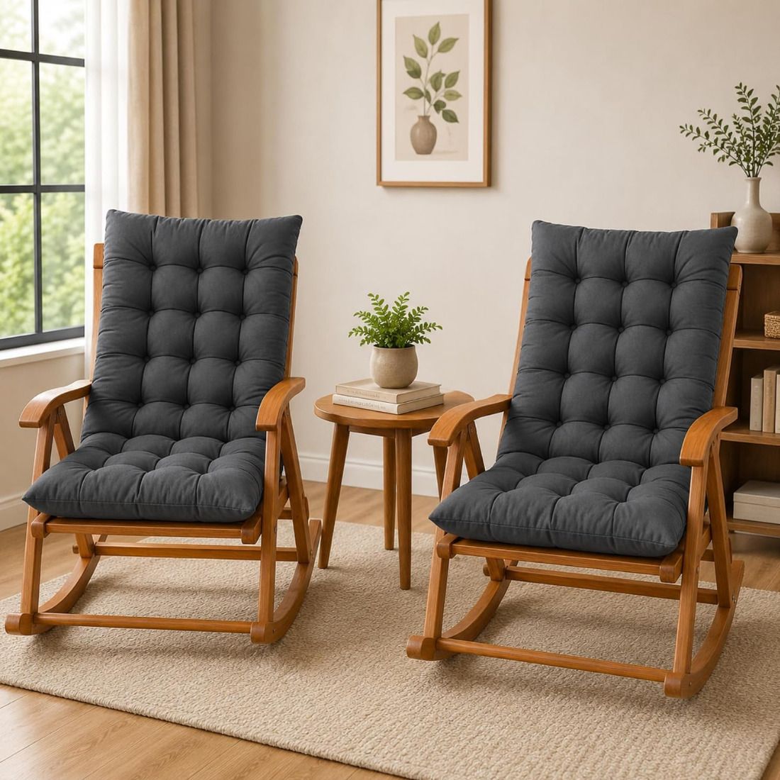 Microfibre Chair Pad Pack of 1 Printed-image-38