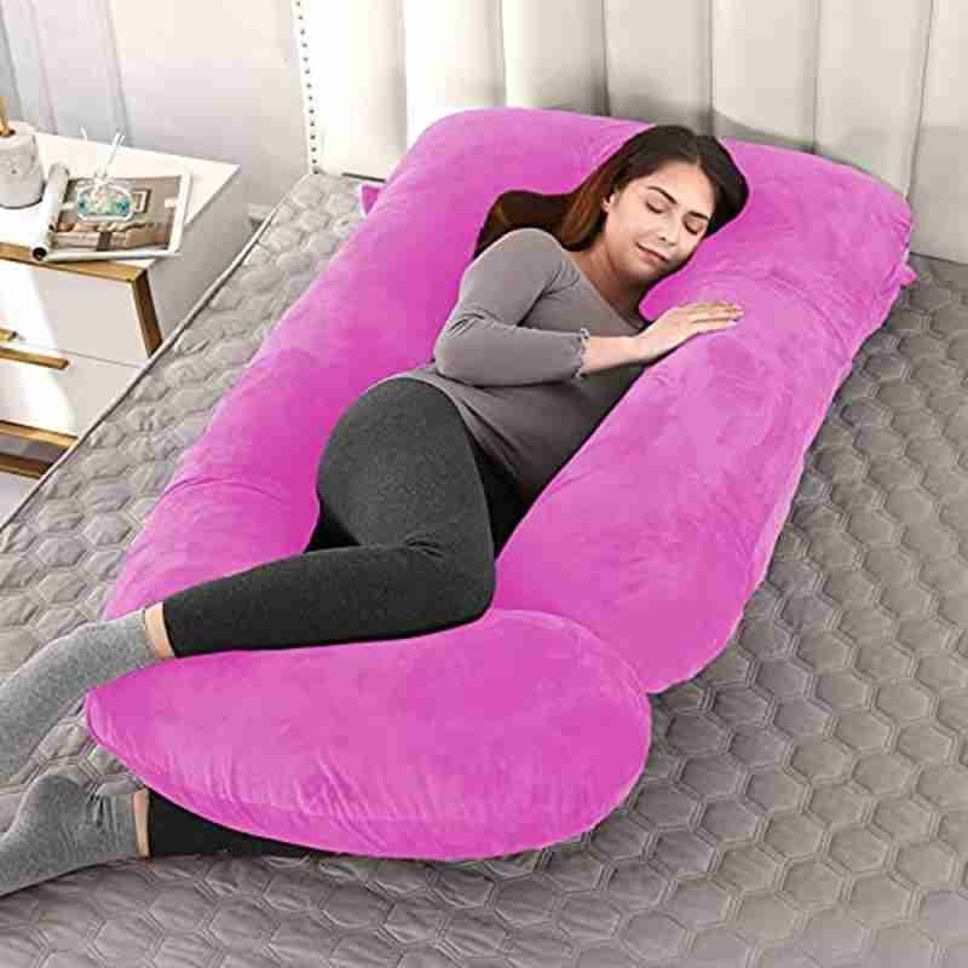 Pregnancy pillow Polyester Fibre Solid Pregnancy Pillow Pack of 1