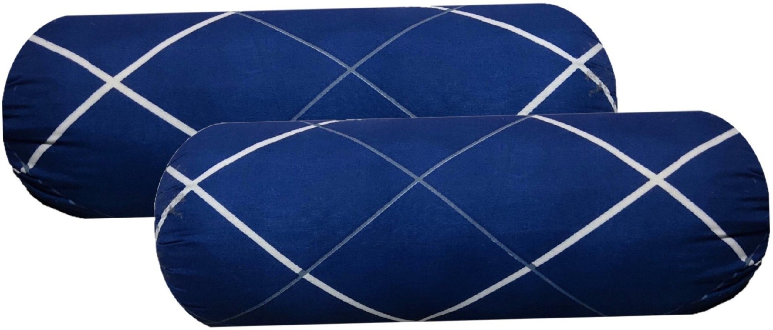 gkm Round Bolster Microfibre Stripes Cushion Pack of 2-picture-12