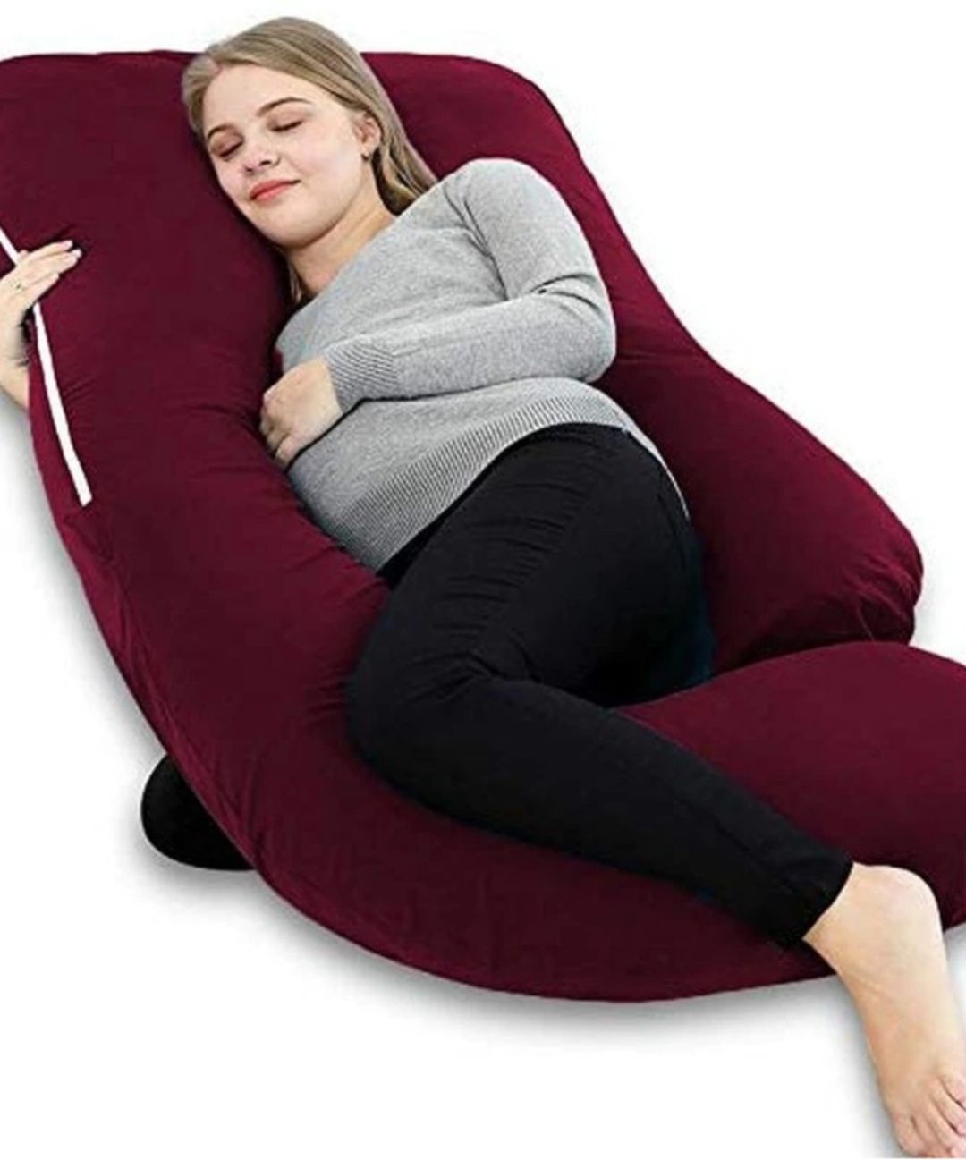 tipsy Polyester Fibre Pregnancy Pillow Pack of 1 Solid Luxury-picture-28