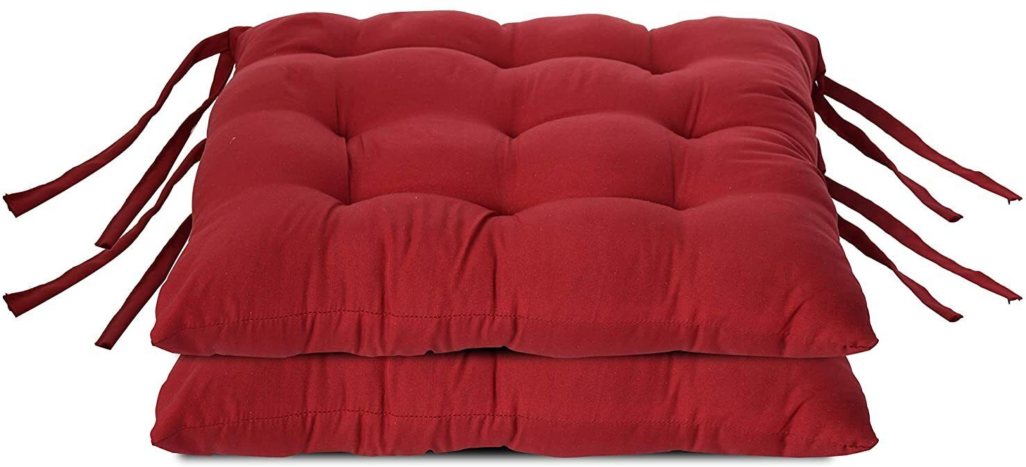 Cotton Chair Pad Pack of 2 Solid-image-31