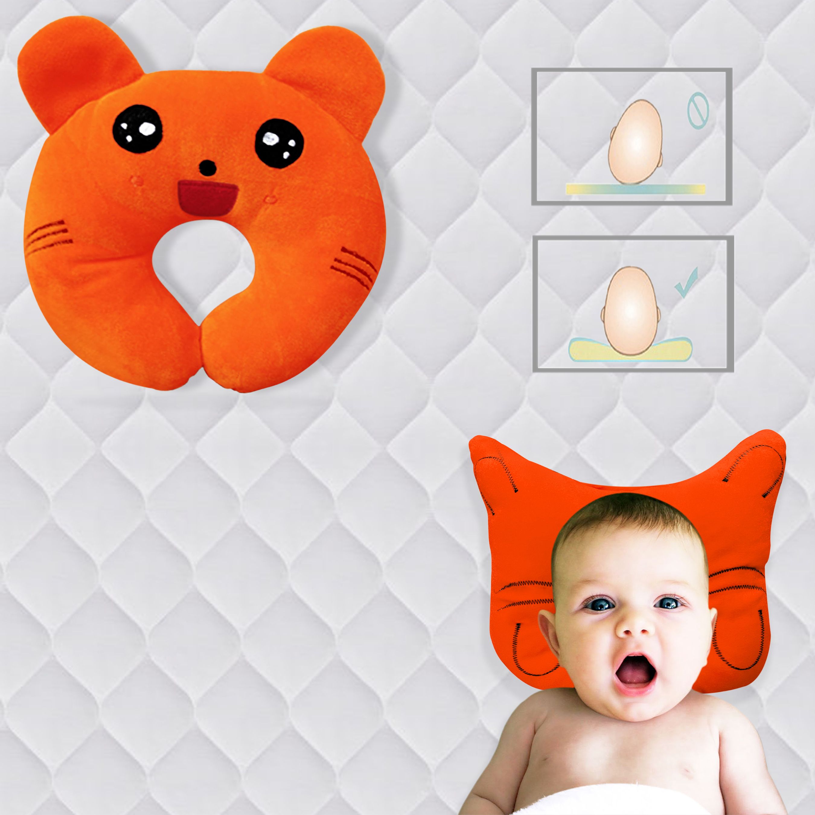Mustard Seeds Solid Baby Pillow Pack of 2-image-9