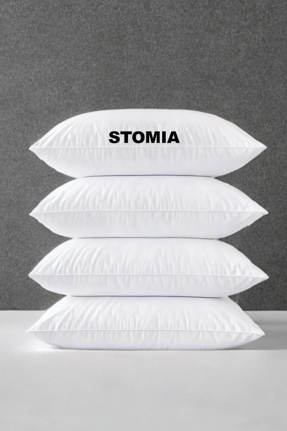 Cotton Sleeping Pillow Pack of 4 Solid STOMIA-image-47
