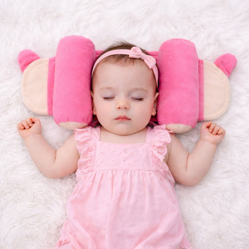 Microfibre Baby Pillow Pack of 1 Solid baby head shaper pillow-image-35