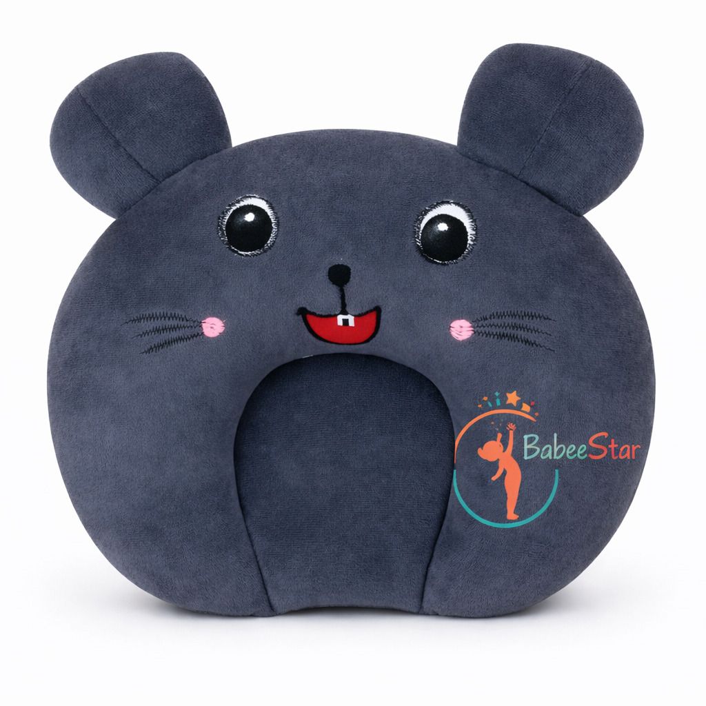 Mustard Seeds, Microfibre Baby Pillow Pack of 1 Animals Cartoon Kids Pillow | Sleeping Cushion for Girls | Cute Animal Print-image-16