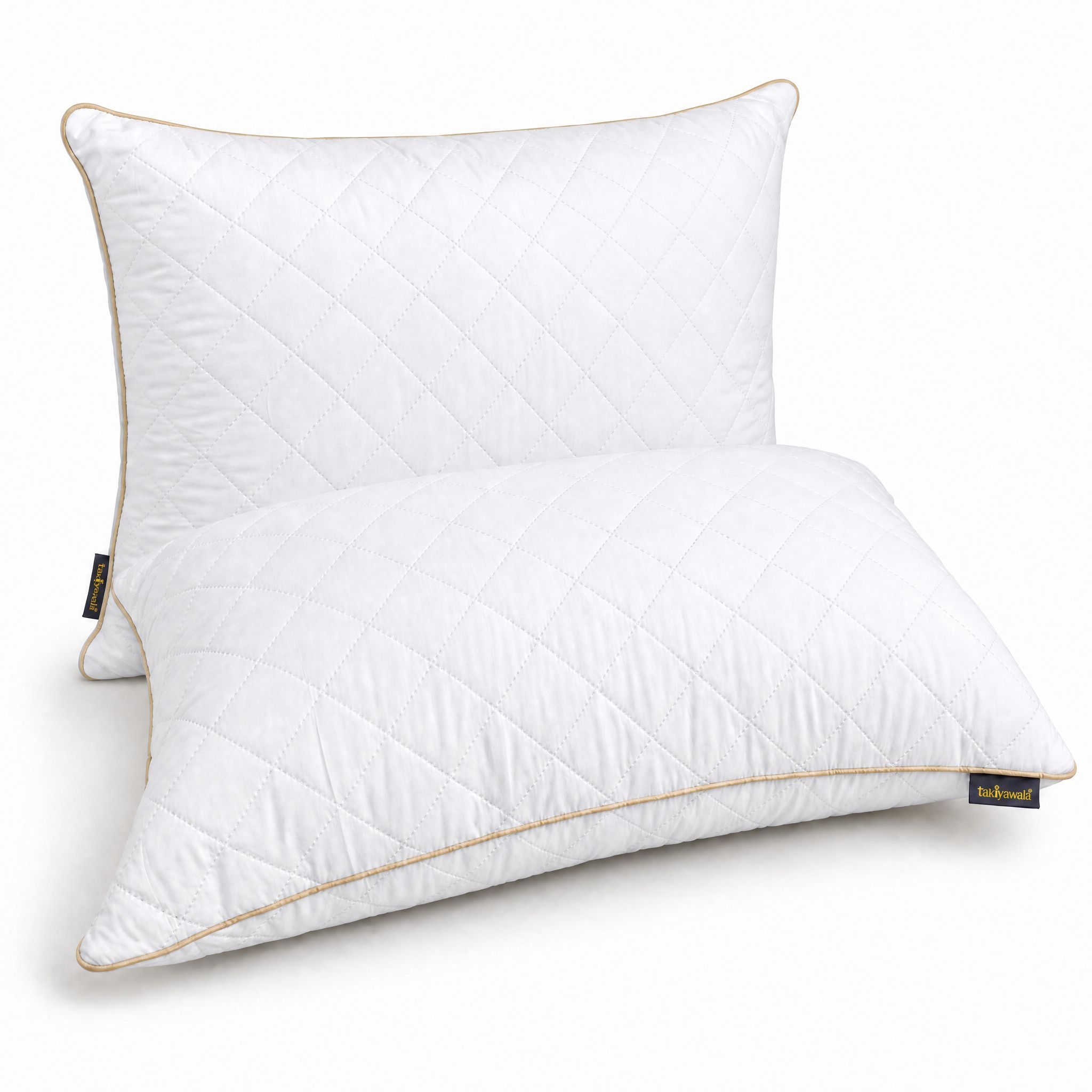 Microfibre Sleeping Pillow Pack of 2 Solid takiyawala quilting-image-5