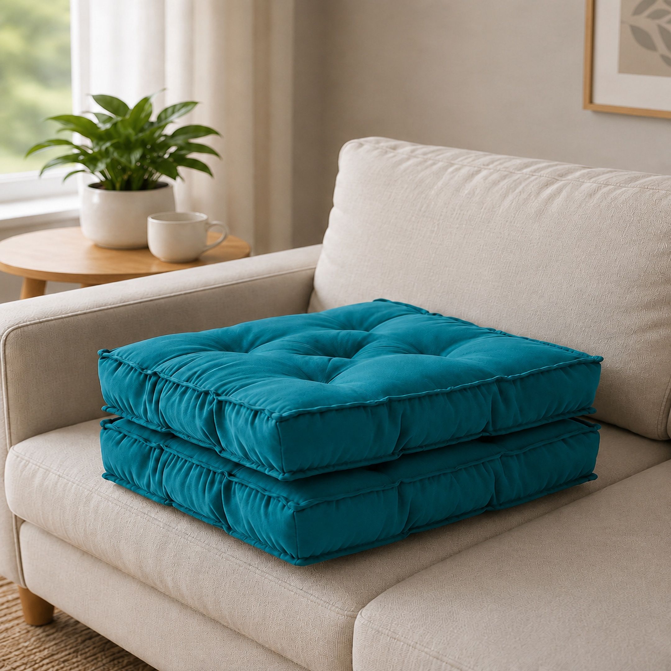 bhebha Microfibre Chair Pad Pack of 2 Solid-picture-15