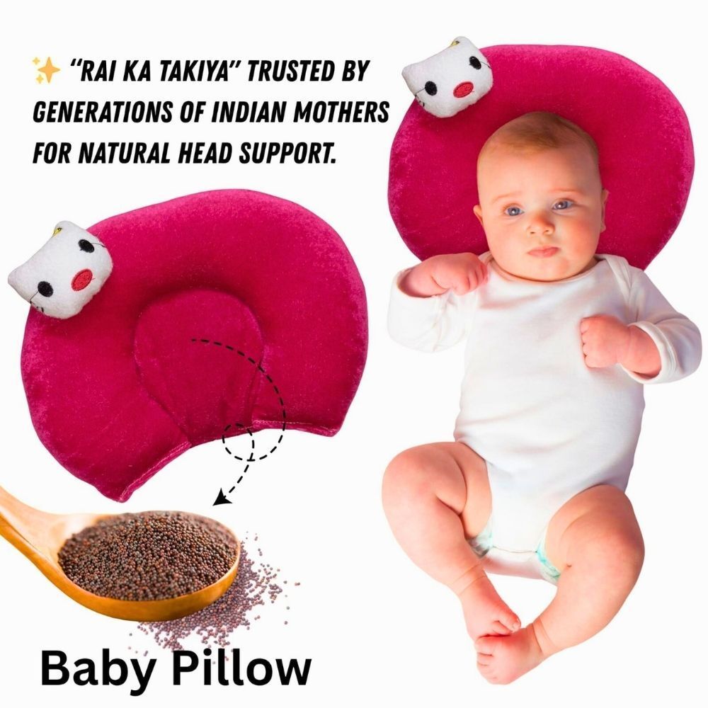 Mustard Seeds, Microfibre Toons & Characters Baby Pillow Pack of 1