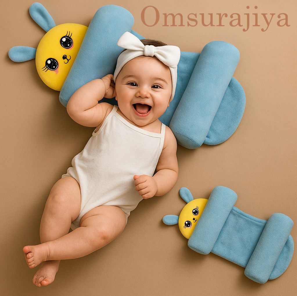 Microfibre Baby Pillow Pack of 1 Animals Baby Neck Pillow