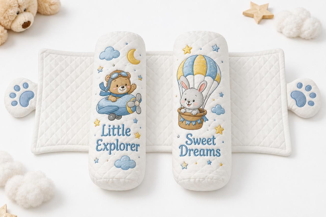 nme collection Cotton Baby Pillow Pack of 1 Printed-picture-36
