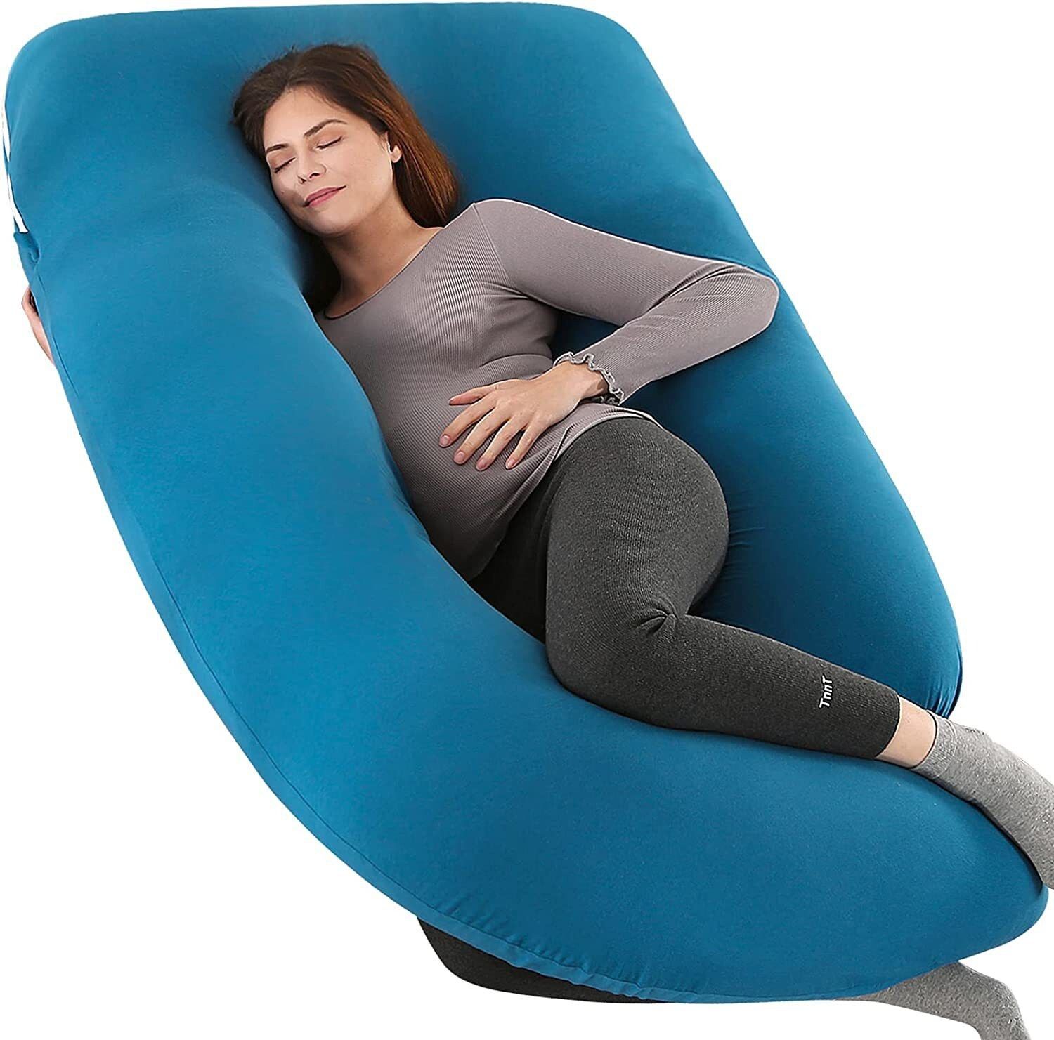 keshave pharma Cotton Pregnancy Pillow Pack of 1 Solid J Shape-picture-18