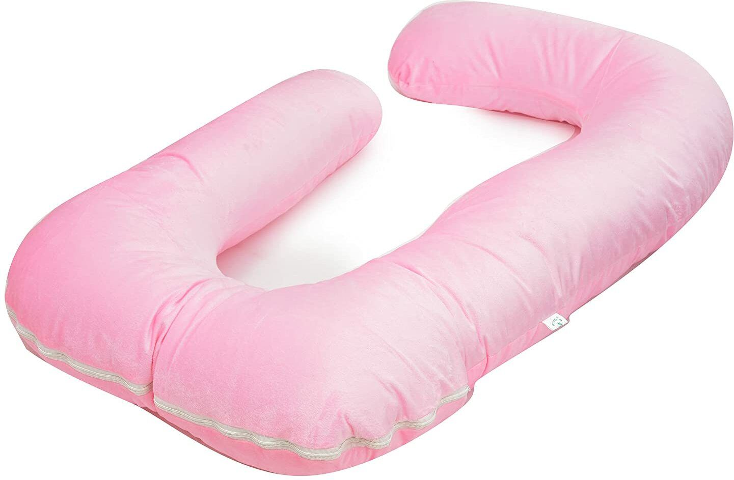 ozly ultra soft j shaped pillow Microfibre Solid Pregnancy Pillow Pack of 1-picture-18