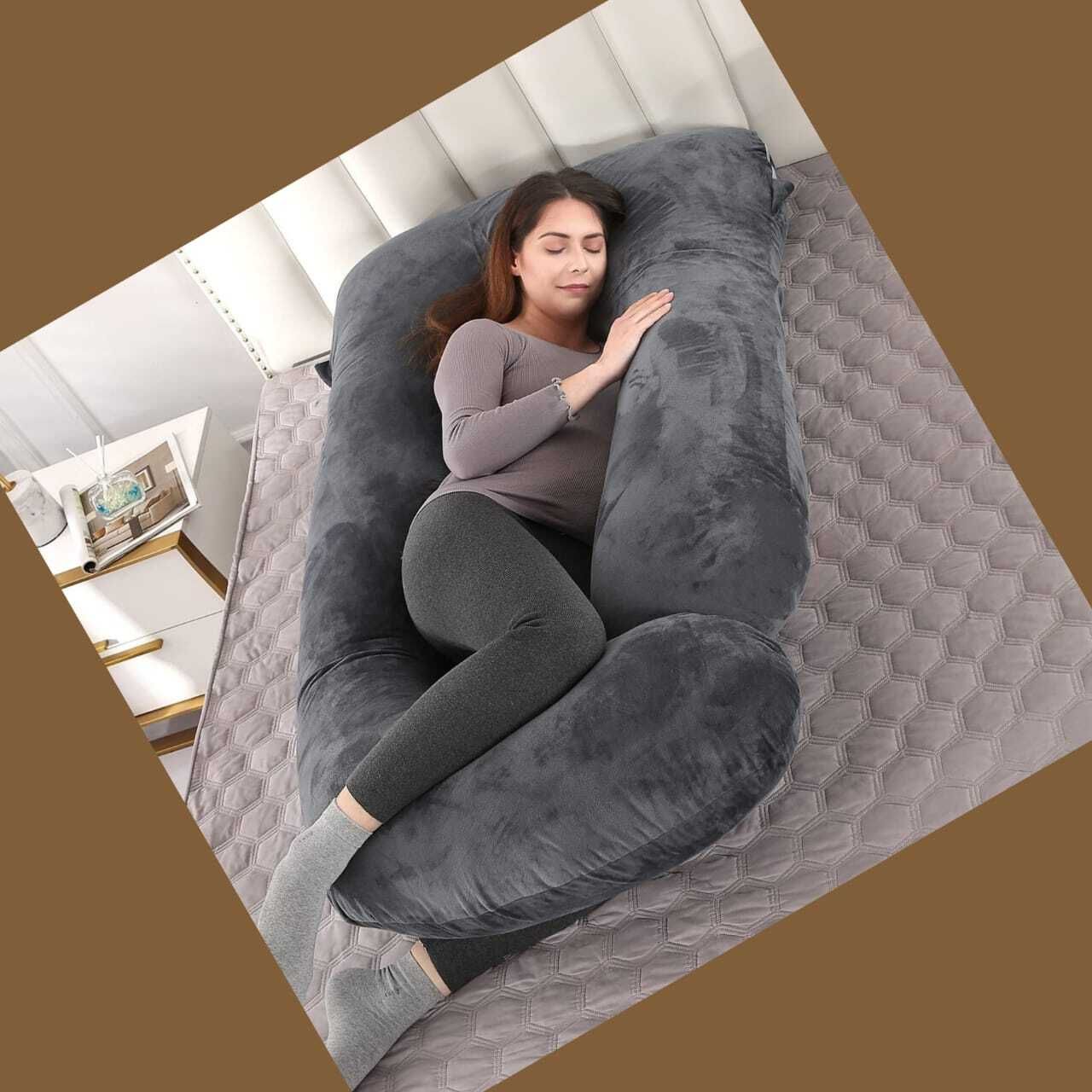 Cotton Solid Pregnancy Pillow Pack of 1-image-31