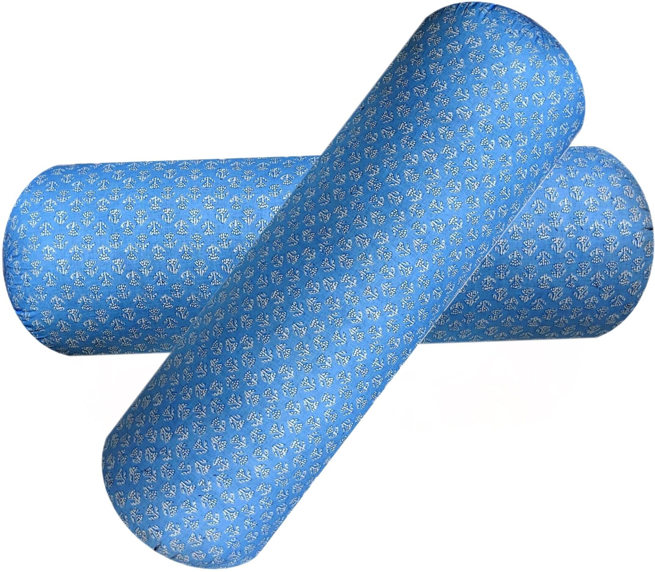 gkm Microfibre Sleeping Pillow Pack of 2 Floral Round Bolster-picture-13