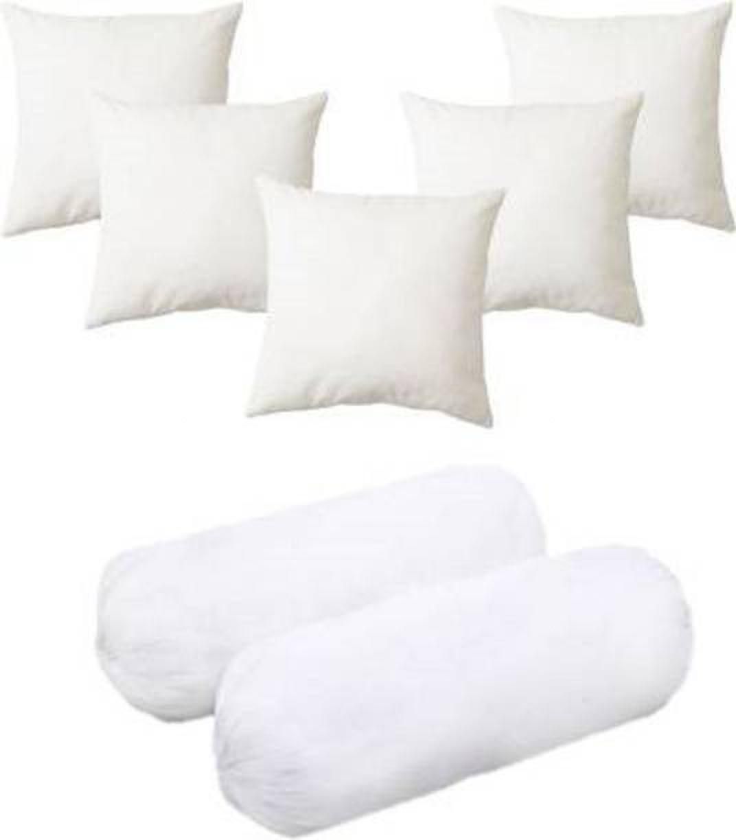 2 Bolester 5 Cushion Microfibre Stripes Bolster Pack of 7