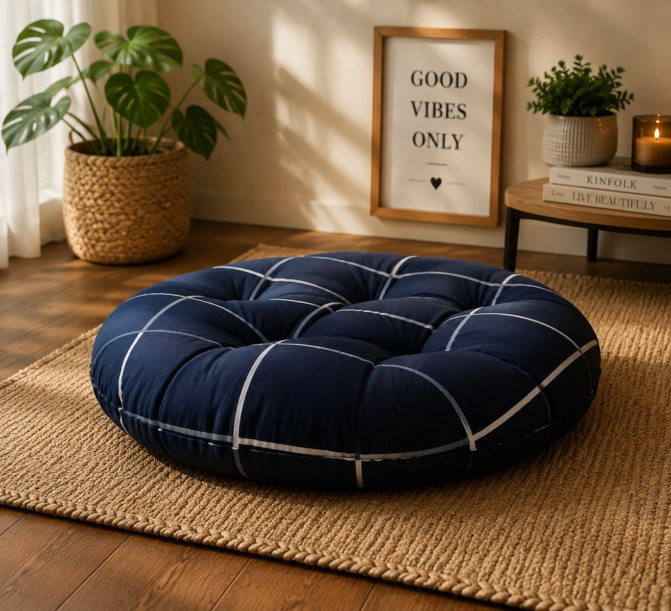Polyester Fibre Chair Pad Pack of 1 Printed Comfort Series,Office Series-image-21