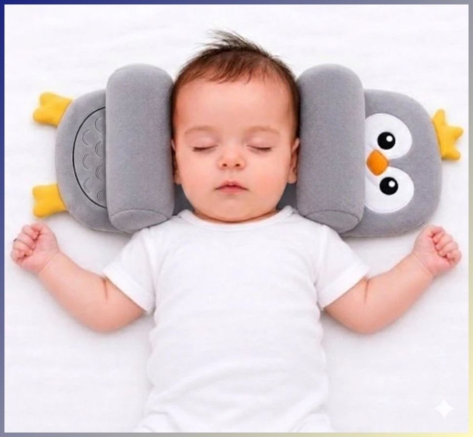 Microfibre Baby Pillow Pack of 1 Animals Cozy Fit Comfort Series-image-28