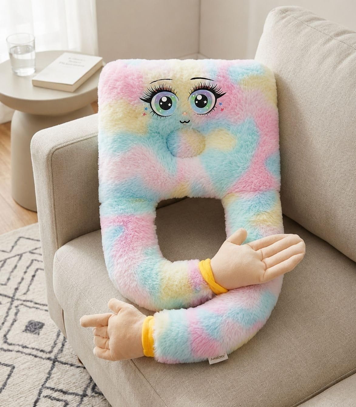 Polyester Fibre Baby Pillow Pack of 1 Printed Rainbow Comfort-image-21