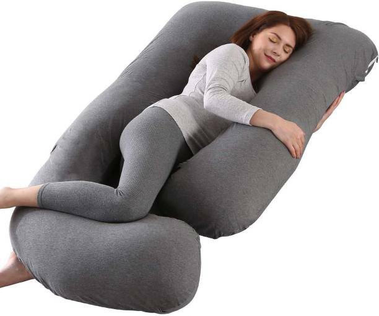 Microfibre Solid Pregnancy Pillow Pack of 1-image-43