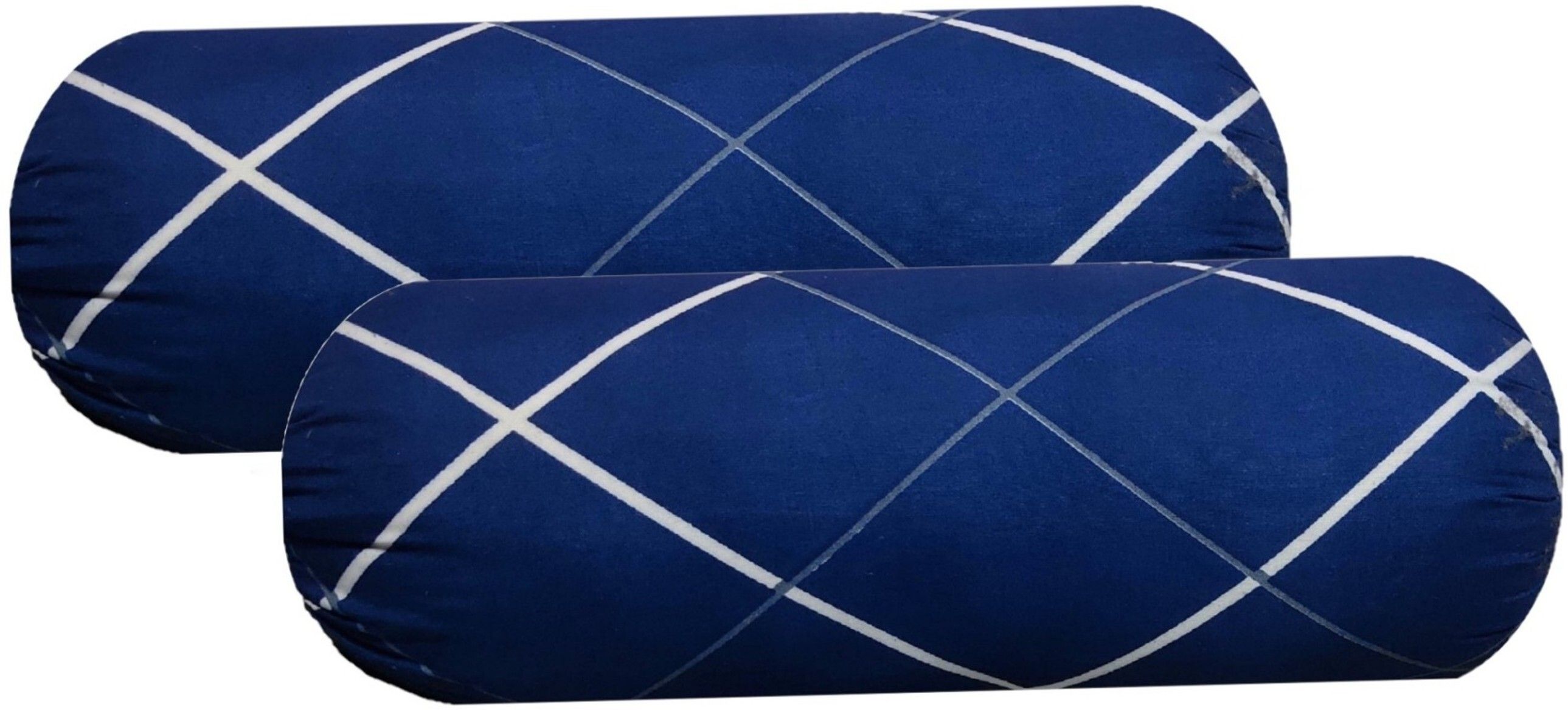 Microfibre Bolster Pack of 2 Stripes Round Bolster-image-3