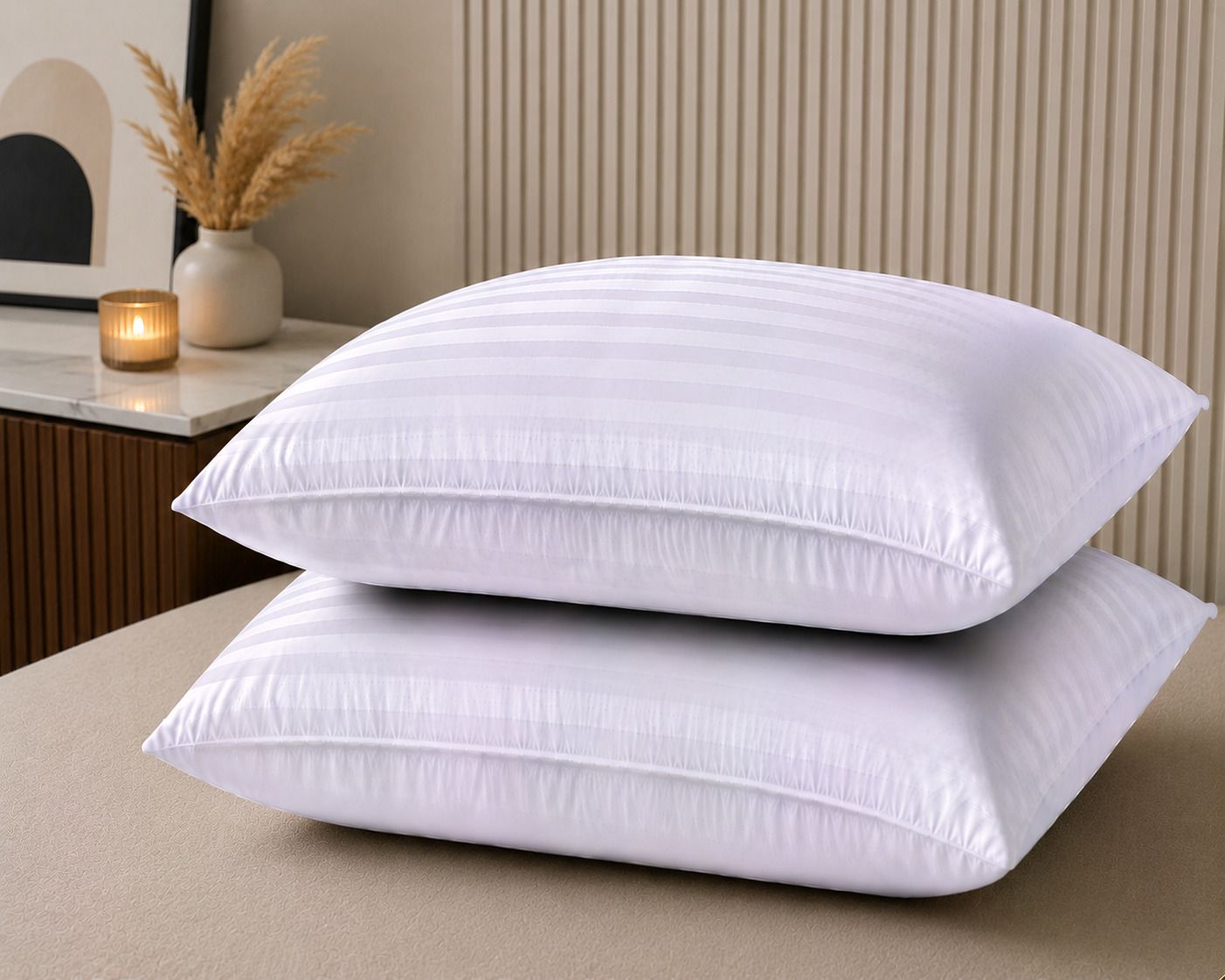 Microfibre Sleeping Pillow Pack of 2 Floral Sifflex Premium Sleep Series-image-7
