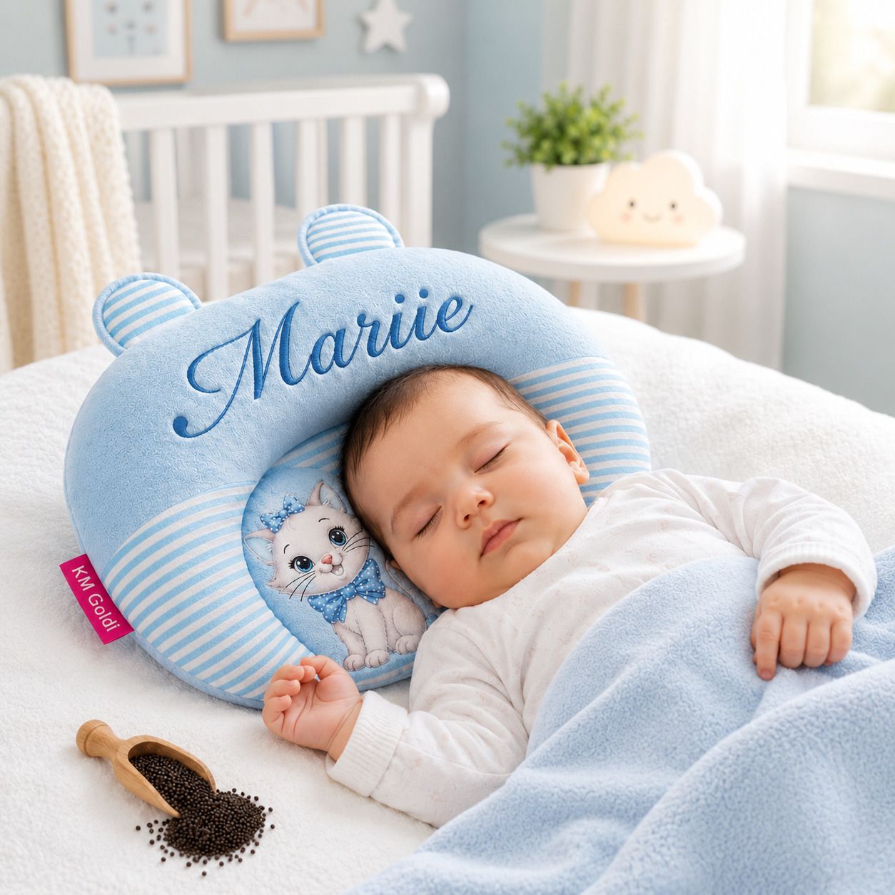 Mustard Seeds, Cotton Baby Pillow Pack of 1 Toons & Characters Sarso Seed Newborn Pillow M09-image-19