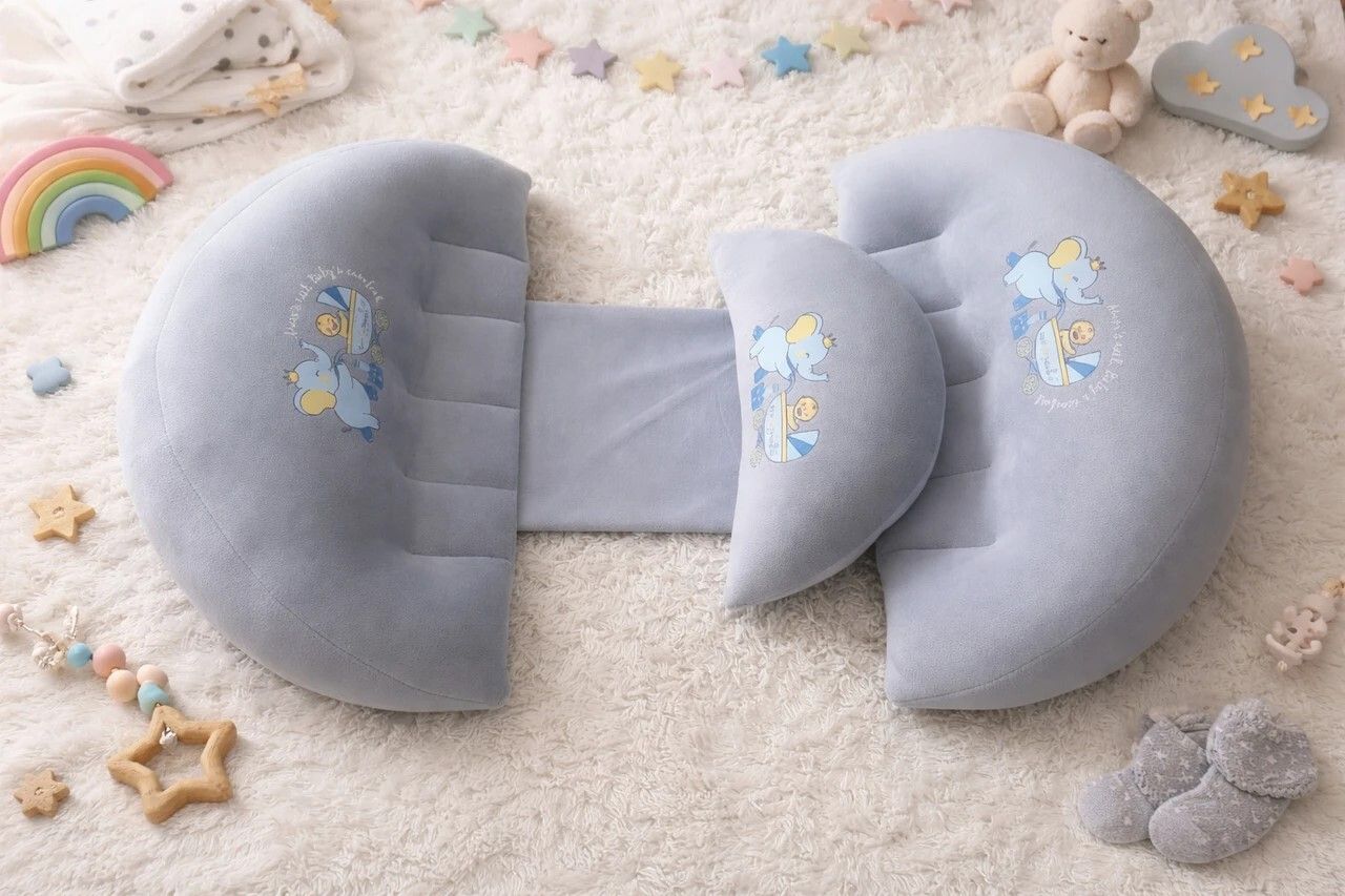 depurika Cotton Pregnancy Pillow Pack of 1 Solid-picture-13