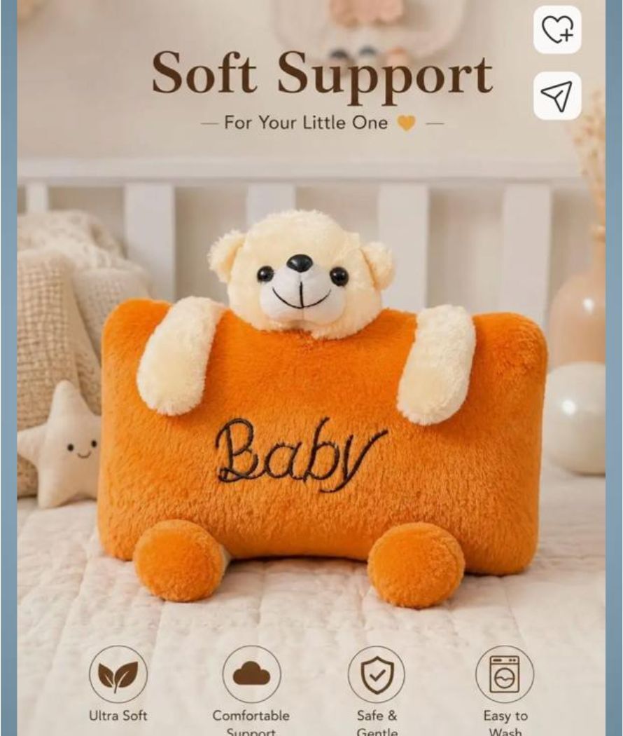 Wool Baby Pillow Pack of 1 Animals NA-image-35