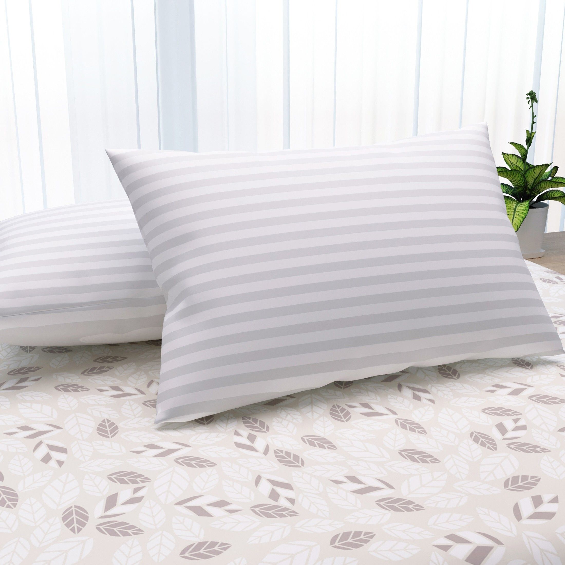 la verne Microfibre Stripes Sleeping Pillow Pack of 2-picture-11