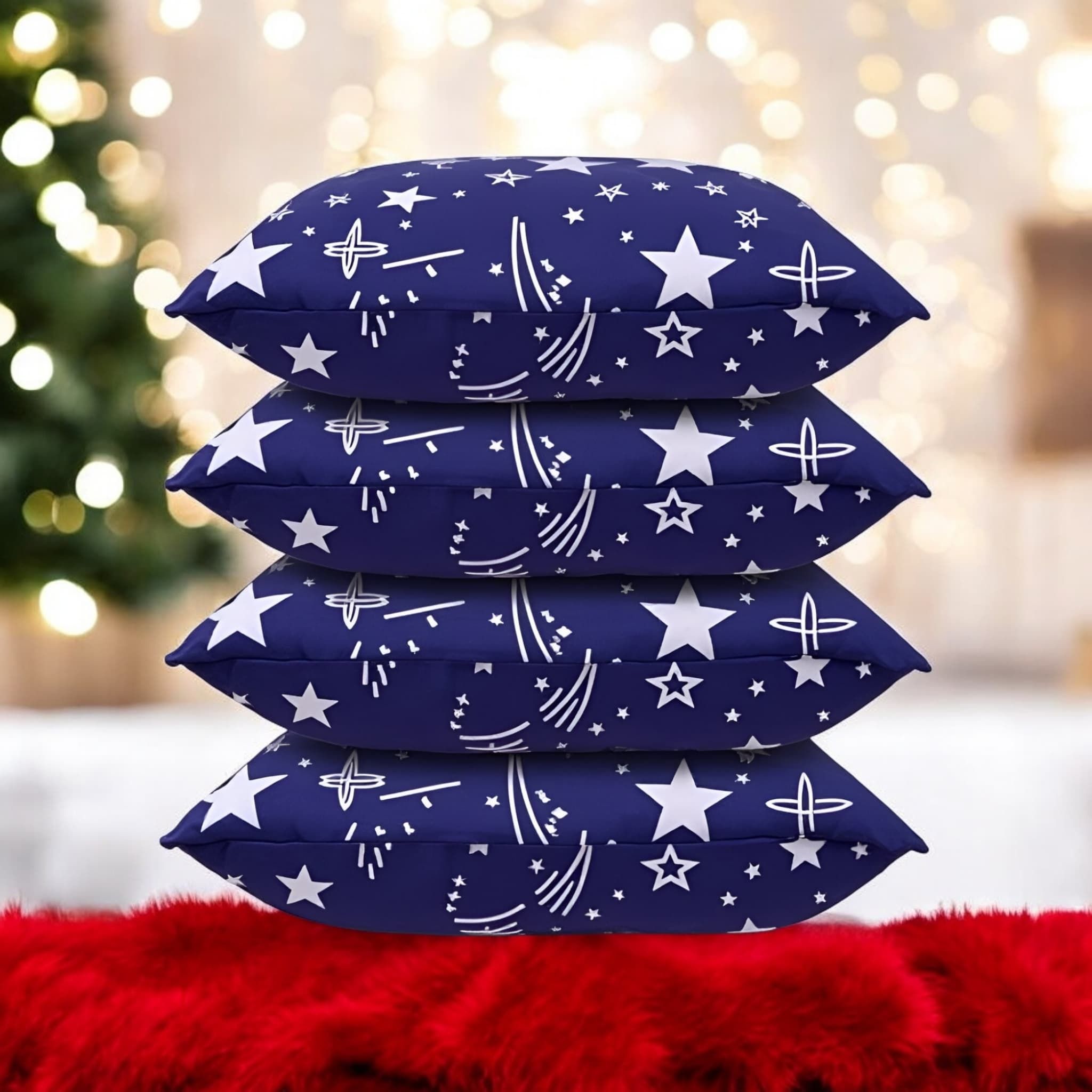 Microfibre Solid Sleeping Pillow Pack of 4