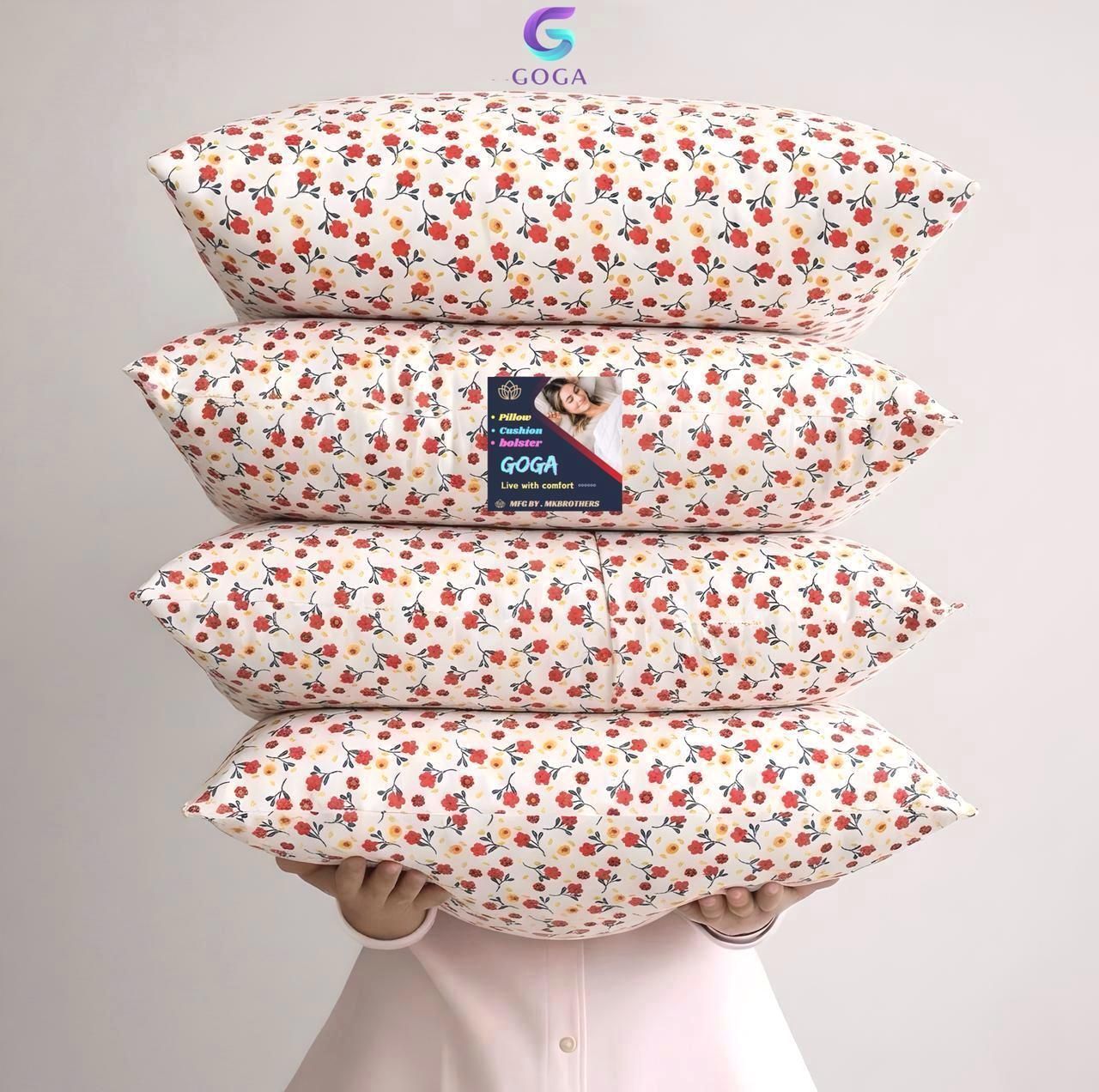 goga Cotton Sleeping Pillow Pack of 4 Solid LUXURY-picture-23