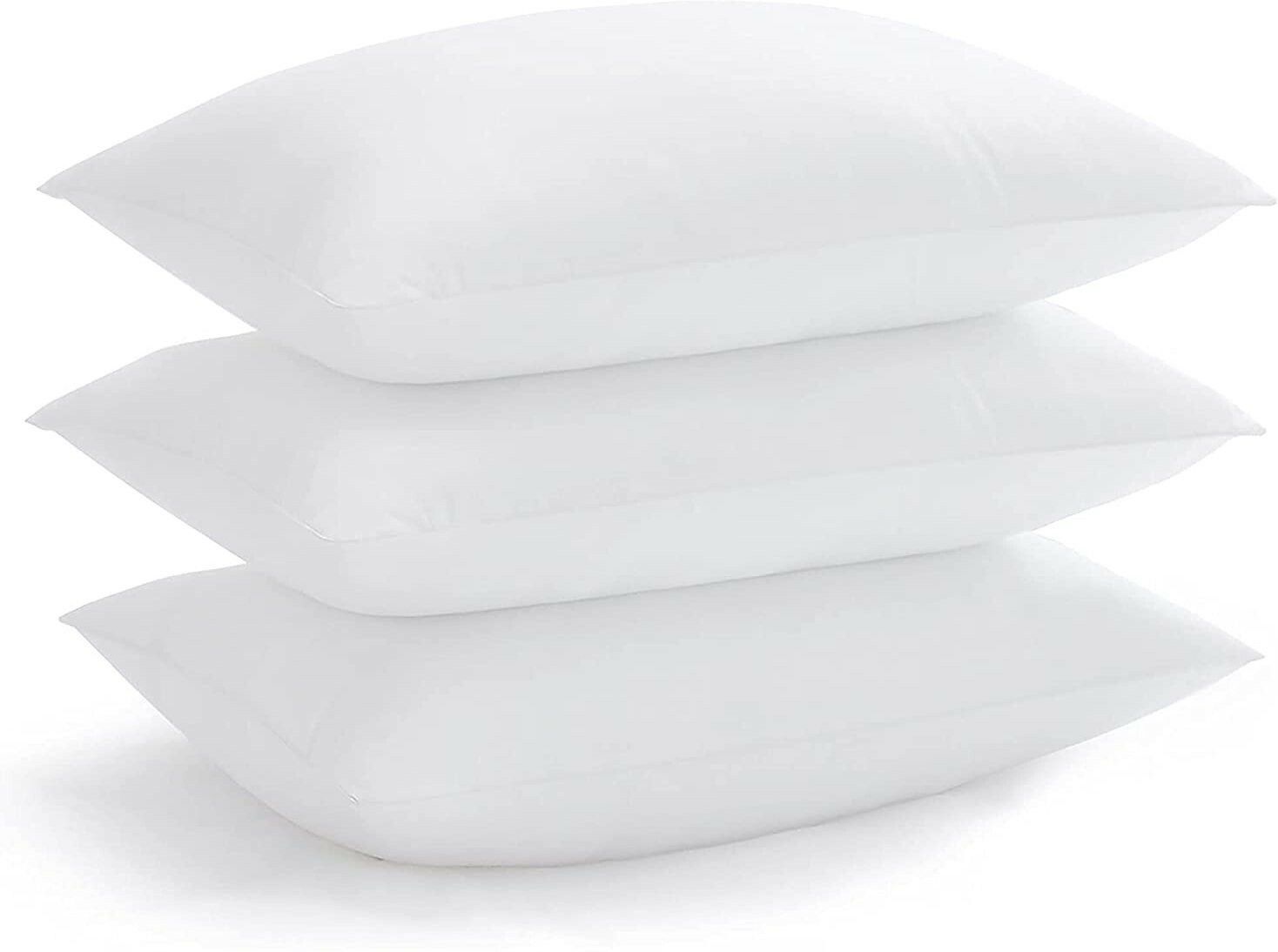 Microfibre Sleeping Pillow Pack of 3 Solid LUXURY-image-44