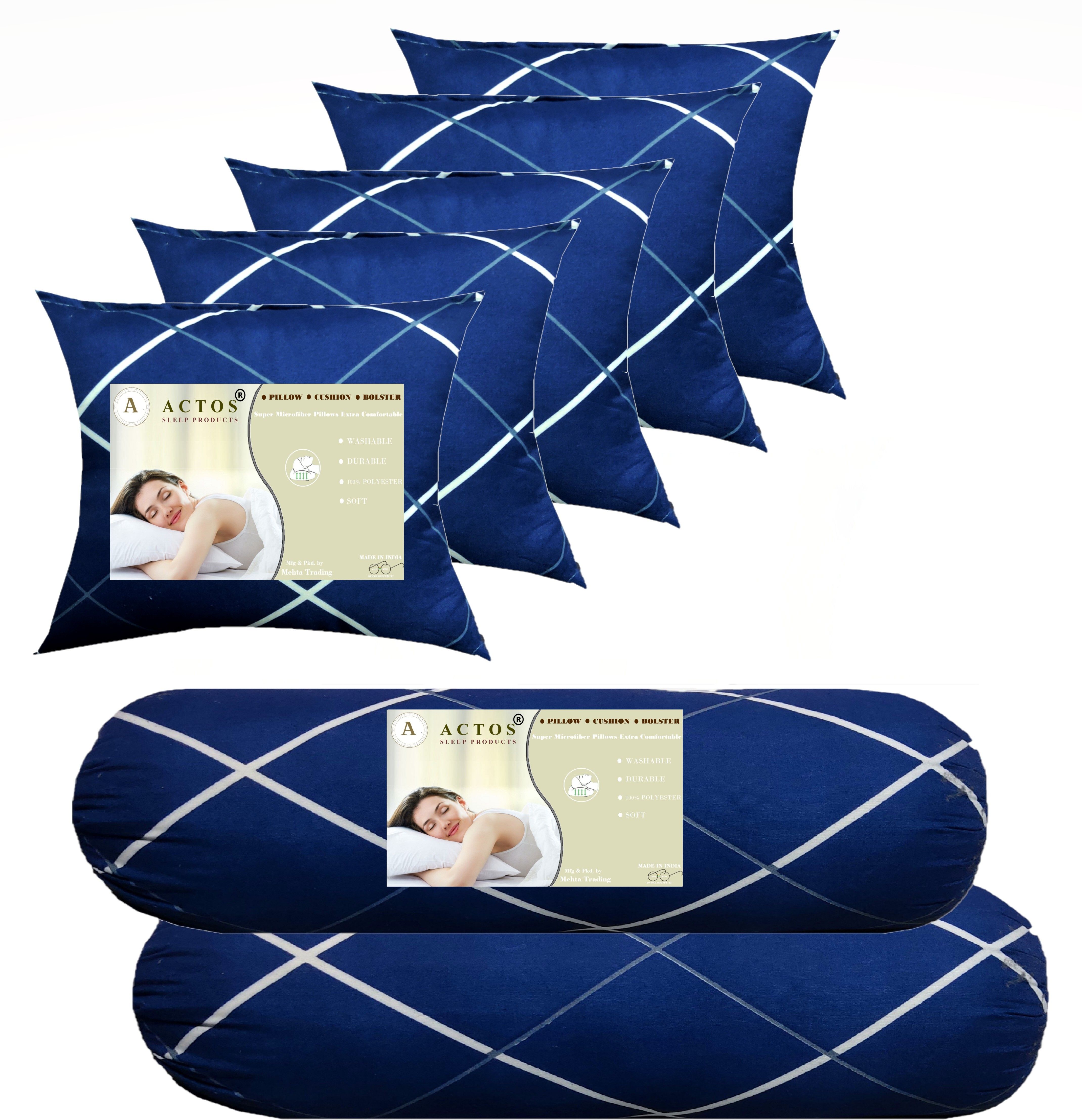actos Microfibre Geometric Cushion Pack of 7-picture-1