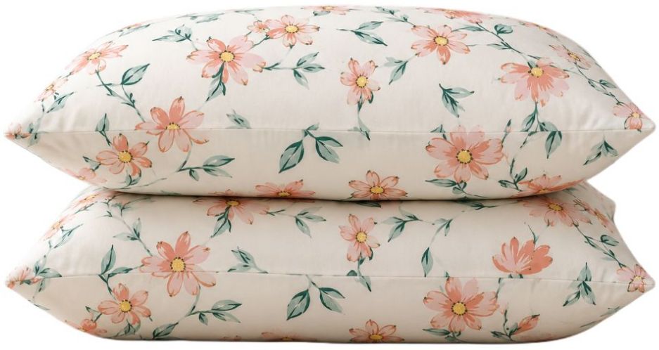 Polyester Fibre Sleeping Pillow Pack of 2 Floral Luxury-image-8