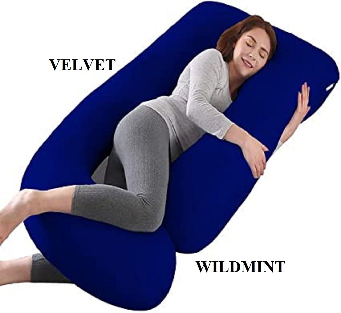 wild mint J Microfibre Solid Pregnancy Pillow Pack of 1-picture-28